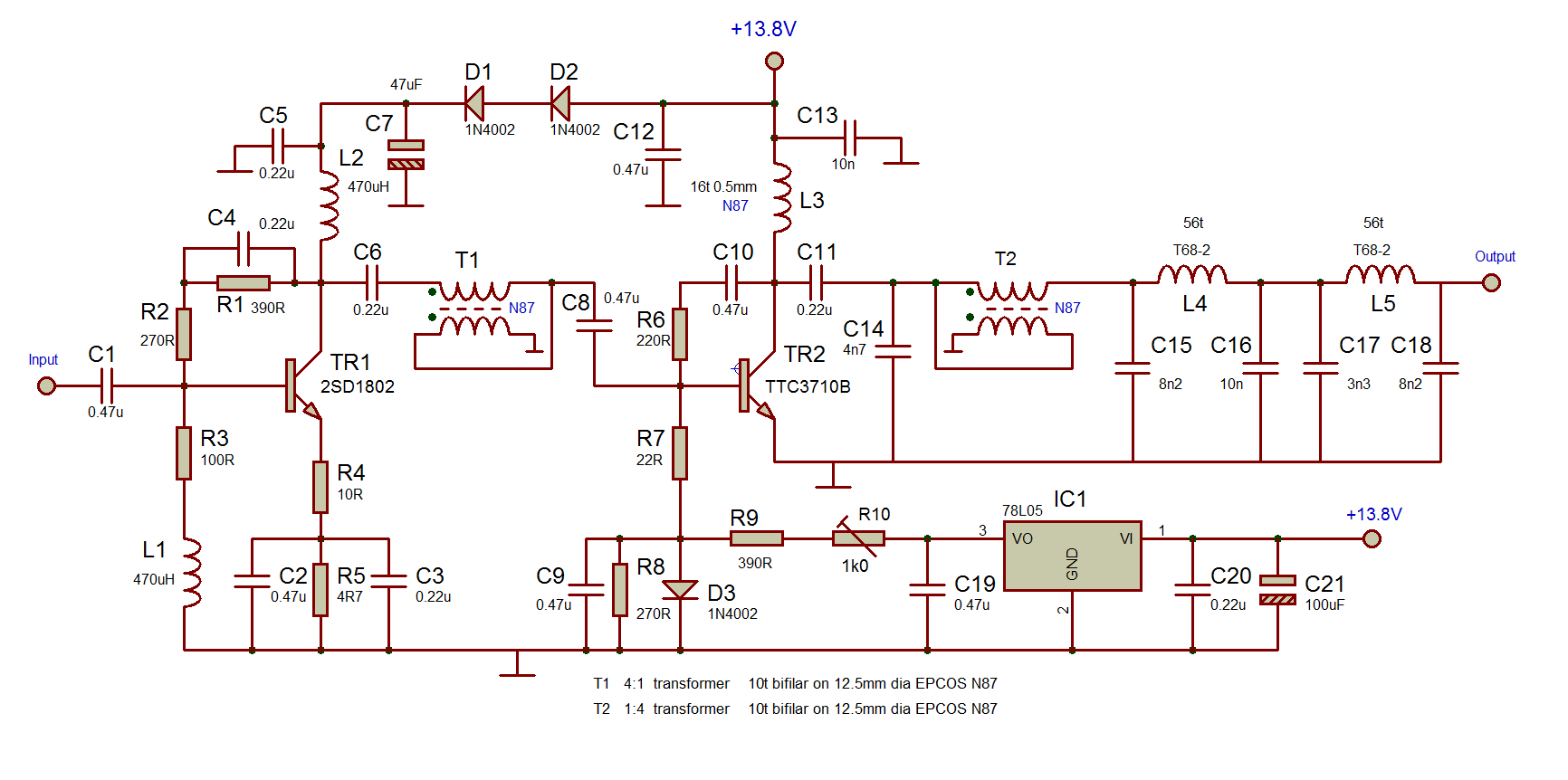 thumbnail image 2 of 5W RF Wideband Amplifier – 2MHz To 80MHz Frequency Power Amp For Radio/Antenna Projects 2 of 6