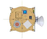 CAD Model of Earth facing end of ESEO